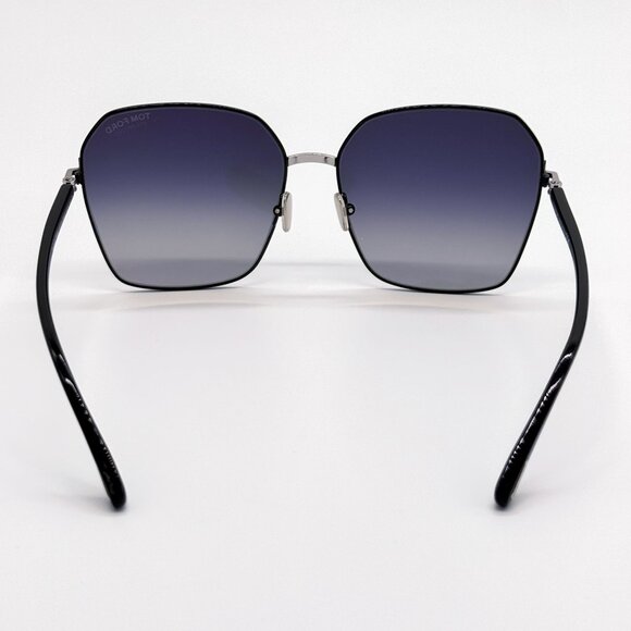 NEW TOM FORD SUNGLASSES CLAUDIA-02 TF839 01D POLARIZED WOMEN BLACK FT0839/S 01D main image 8